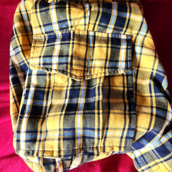 Rue 21 Yellow Plaid Joggers/Cargo Pants - Picture 3 of 4